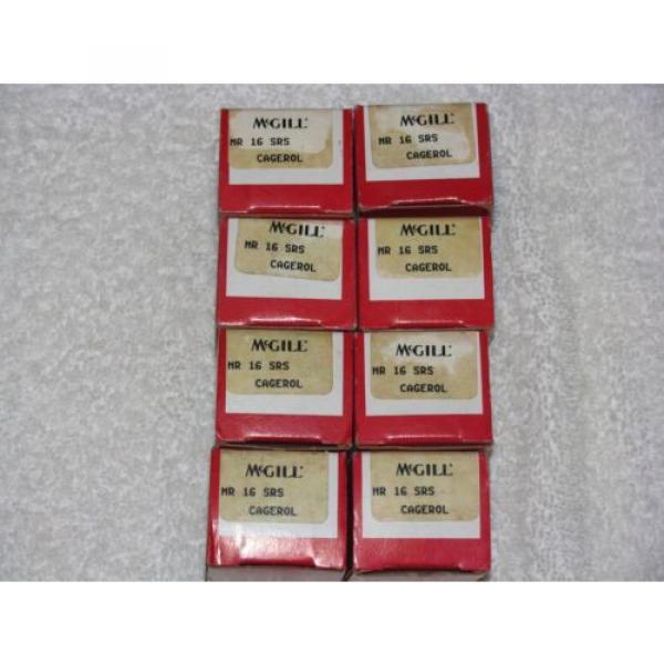 (8) Mc Gill MR-16-SRS Cagerol Bearings 1&#034;ID 1 1/2&#034;OD 1&#034; W #1 image